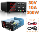 Fonte de alimentação de bancada 300W 150W Fonte de bancada 30V 10A 5A Power Bank Noberak Laboratory Fonte de alimentação DC ajustável com chave