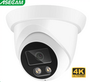 Câmera IP ASECAM 4K 8MP Áudio externo POE H.265 Onvif Grande angular 2,8 mm Detecção de humanoides por IA Câmera de vigilância CCTV residencial
