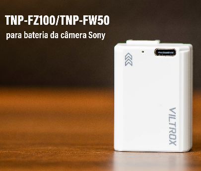 Bateria para câmera Viltrox FZ100 FW50 USB-C com carregamento rápido e recarregável para câmera Sony A6700 FX3 ZV-E1 ZV-E10 A7M4 A9 A1