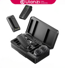 Microfone de lapela sem fio Ulanzi A100 profissional com 20 m de comprimento e gravação de áudio e vídeo para iPhone 16/15 e câmera de celular Android