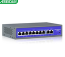 Switch de rede POE de 8 portas e 52 V com 10/1000 Mbps IEEE 802.3 AF/AT sobre Ethernet, câmera IP, AP sem fio, sistema de segurança CCTV