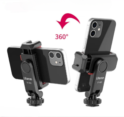 Ulanzi ST-06S Suporte de celular para filmagem vertical DSLR Câmera Monitor Tripé Braçadeira para smartphone Vídeo Vlog