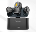 Microfone de lapela sem fio Maono Wave T5 com cancelamento de ruído para gravação de vídeo e streaming, compatível com câmeras de celulares