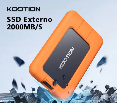 KOOTION X1Max 2TB Disco Rígido SSD Externo HD Externo USB 3.2 GEN 2 SSD Portátil 512GB 1TB Mini PSSD para Laptops Desktop PS4 PS5