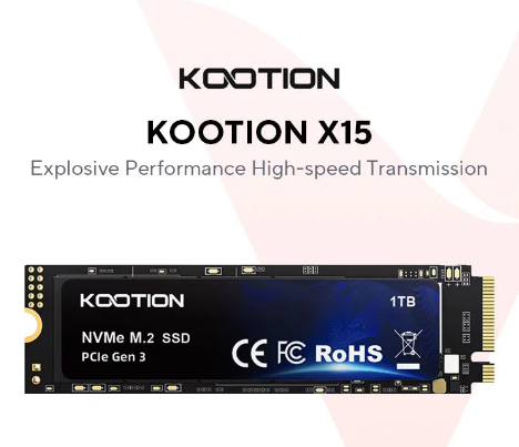 KOOTION X15 M.2 SSD 256 GB 512 GB 1 TB SSD Unidade de estado sólido M2 SSD M.2 NVMe PCIe Disco rígido interno para laptop Desktop MSI Dell HP