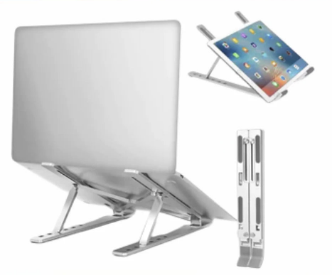 Suporte De Alumínio Ajustável/Regulável Para Notebook E Macbook Escritório