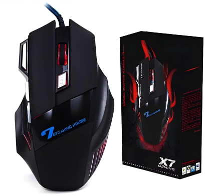 Mouse Gamer Laser Led Usb 7 Botões Profissional