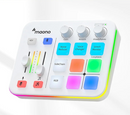 Interface de áudio para jogos MAONO G1 NEO, efeitos sonoros personalizados, mixer de áudio, streaming com microfone XLR para voz de jogos