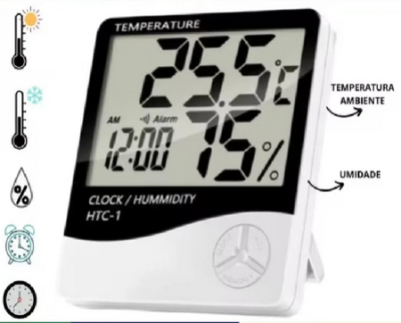 Higrômetro digital, termômetro interno, higrômetro de ambiente, medidor de temperatura, umidade