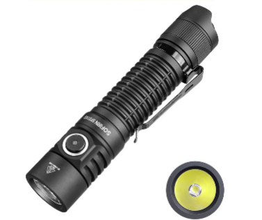 Lanterna tática potente Sofirn SP31 V3.0 SST40/519A 2000lm 18650 LED USB C recarregável com interruptor duplo