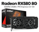 JIESHUO Original Radeon RX750, RX580, RX590 8GB Placa de Vídeo 256Bit 2048SP GDDR5 Memória Placa de Videogame PCIE3.0x16 DVI DP para Computador Desktop
