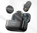 Maono Wave T5 Microfone de lapela sem fio Noise Cancellation for Video Recording Streaming fit for Phones Camera