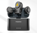 Maono Wave T5 Microfone de lapela sem fio Noise Cancellation for Video Recording Streaming fit for Phones Camera