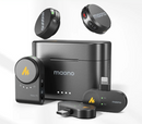Maono Wave T5 Microfone de lapela sem fio Noise Cancellation for Video Recording Streaming fit for Phones Camera