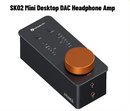 Fosi Audio SK02 Amplificador de Fone de Ouvido USB Hi-Fi Mini DAC USB para Fones de Ouvido Balanceados de 3,5 mm e 4,4 mm com Suporte a DSD
