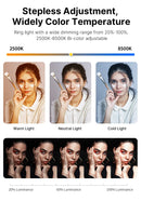 Ulanzi U200 Smartphone Video Rig LED Ring Light para câmera de celular GoPro Youtube Live Lamp com sapata fria para microfone e tripé de vídeo