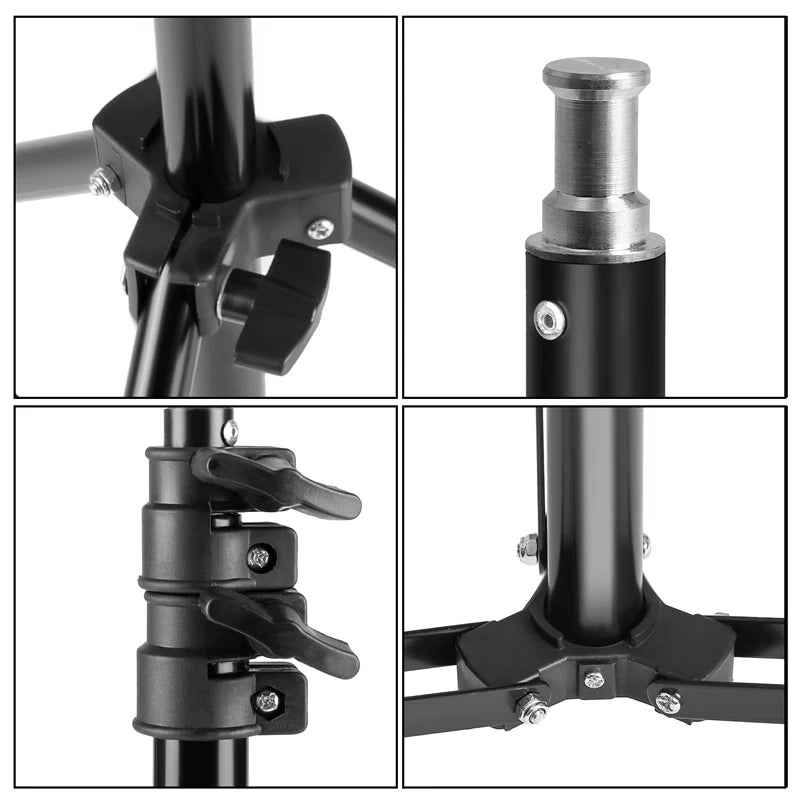 Kit de fotografia 2,6 x 3 m, estúdio fotográfico, softbox com cenários, tripé, tecido não tecido, adequado para fotos, fotografia doméstica