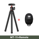 Ulanzi MT-11 Mini Tripé Polvo Flexível para GoPro iPhone Smartphone DSLR Câmera SLR Vlog Bastão de Selfie Portátil 2 em 1 Tripé