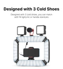 Ulanzi U200 Smartphone Video Rig LED Ring Light para câmera de celular GoPro Youtube Live Lamp com sapata fria para microfone e tripé de vídeo