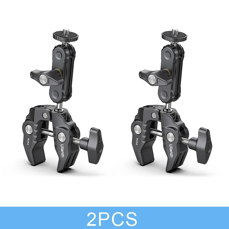 Ulanzi MA30 Tripé para celular com mosquetão, suporte magnético de dupla face para vídeo, luz, vlog, transmissão ao vivo, viagens ao ar livre