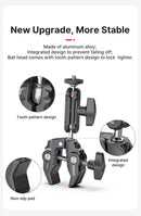 Ulanzi R094 Super Grampo Extensor 1/4 3/8 Rosca para Braço Mágico LED Luz de Preenchimento Microfone Cabeça de Bola Universal Grampo Carga Máxima 1,5 kg