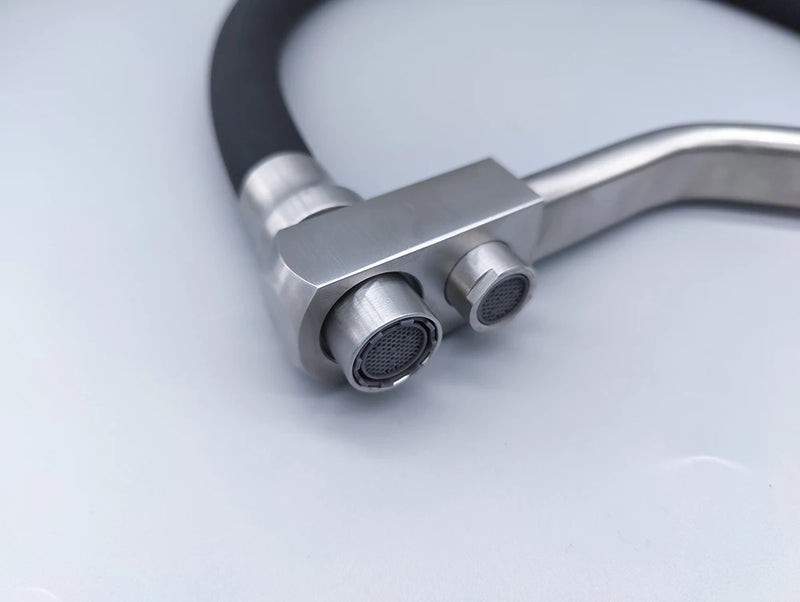 Torneira de cozinha preta com filtro de água Torneiras de cozinha Filtro de torneira Misturador Purificador de água Água potável Torneiras