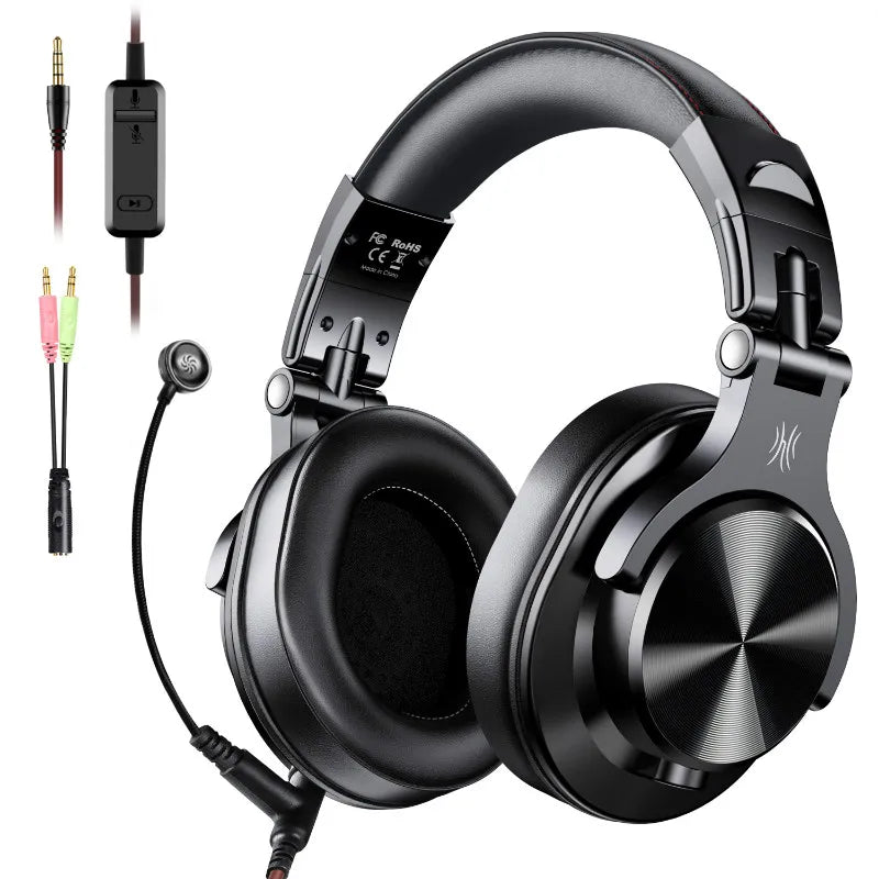 Fone de ouvido com fio Oneodio A71, com microfone, para estúdio DJ, monitor profissional, gravação e mixagem para jogos