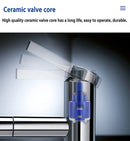 Torneira de cozinha preta com filtro de água Torneiras de cozinha Filtro de torneira Misturador Purificador de água Água potável Torneiras