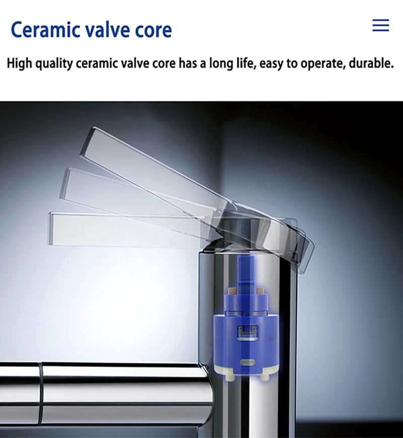 Torneira de cozinha preta com filtro de água Torneiras de cozinha Filtro de torneira Misturador Purificador de água Água potável Torneiras