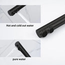 Torneira de cozinha preta com filtro de água Torneiras de cozinha Filtro de torneira Misturador Purificador de água Água potável Torneiras
