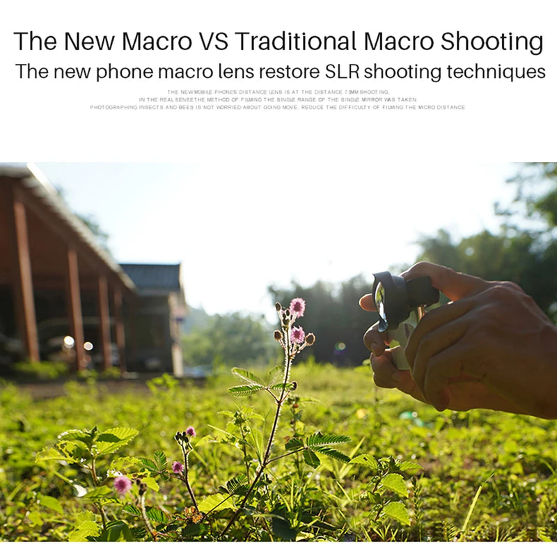 Ulanzi 75MM 10X Super Macro Lens Phone Camera Lens 17MM Thread Phone Lens with Clip for iPhone 15 14 Sumsang