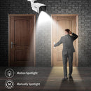 Nova câmera IP 4K de 8 MP com áudio externo POE H.265 Onvif Metal Bullet CCTV Home Câmera de segurança com visão noturna colorida de 4 MP