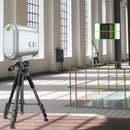 Nível a laser autonivelante Huepar de 2 linhas, feixe verde/vermelho, base magnética, bateria de íons de lítio recarregável, para construção e ferramentas de bricolage