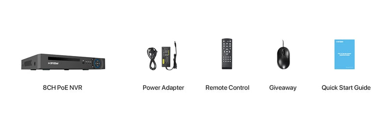Sistema de segurança CCTV 4K 8 canais Poe NVR 8MP com detecção facial, vigilância de rede H.265, gravador de áudio e vídeo XMeye ONVIF H.View
