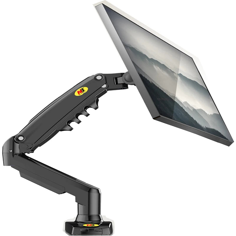 Suporte de monitor LCD LED de mesa de 17 a 30 polegadas com mola a gás F80 Braço ergonômico Suporte de gás Flexi Mount Carga 2 a 9 kg