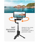Estabilizador Gimbal Portátil Hohem iSteady Q para Celular, Haste Extensora, Tripé Ajustável com Controle Remoto para Smartphone
