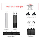 SH Fotografia Fundo Suporte de Fundo Kit de Suporte de Tela de Quadro com Estojo de Transporte para Estúdio de Fotografia e Vídeo de Musselina