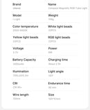 Ulanzi i-Light VL119 RGB Bastão de luz portátil LED RGB 2500-9000K - Iluminação fotográfica Tubo magnético Luz para vídeo Vlog