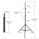Kit de fotografia 2,6 x 3 m, estúdio fotográfico, softbox com cenários, tripé, tecido não tecido, adequado para fotos, fotografia doméstica