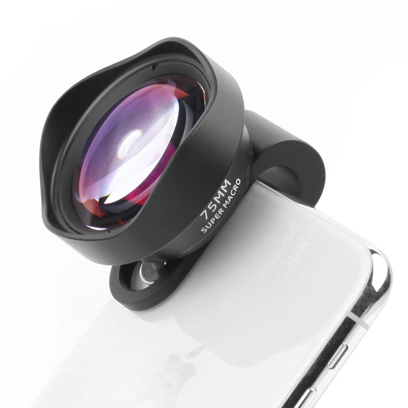 Ulanzi 75MM 10X Super Macro Lens Phone Camera Lens 17MM Thread Phone Lens with Clip for iPhone 15 14 Sumsang