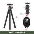 Ulanzi MT-11 Mini Tripé Polvo Flexível para GoPro iPhone Smartphone DSLR Câmera SLR Vlog Bastão de Selfie Portátil 2 em 1 Tripé
