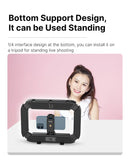 Ulanzi U200 Smartphone Video Rig LED Ring Light para câmera de celular GoPro Youtube Live Lamp com sapata fria para microfone e tripé de vídeo