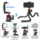 Ulanzi MT-11 Mini Tripé Polvo Flexível para GoPro iPhone Smartphone DSLR Câmera SLR Vlog Bastão de Selfie Portátil 2 em 1 Tripé
