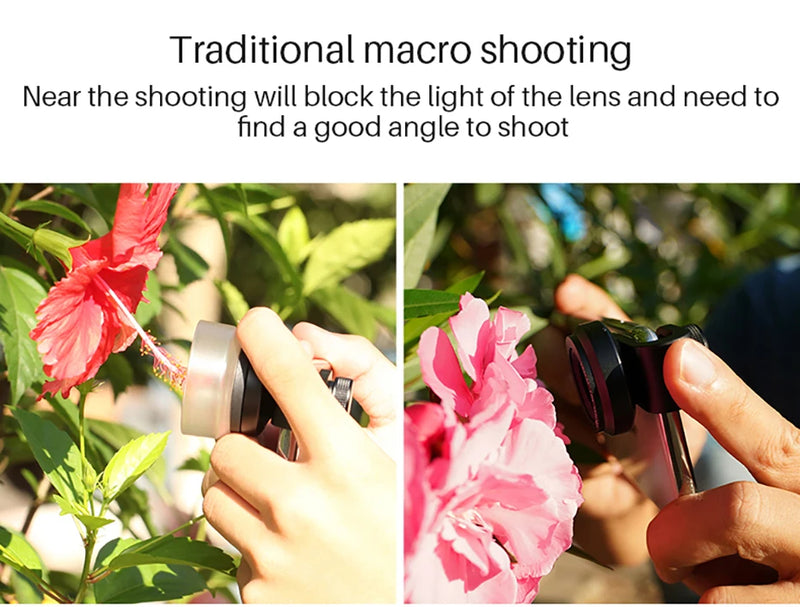 Ulanzi 75MM 10X Super Macro Lens Phone Camera Lens 17MM Thread Phone Lens with Clip for iPhone 15 14 Sumsang