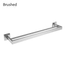 Suporte de toalha quadrado duplo de aço inoxidável para parede, acessórios para banheiro, dourado escovado/escovado/espelhado/preto