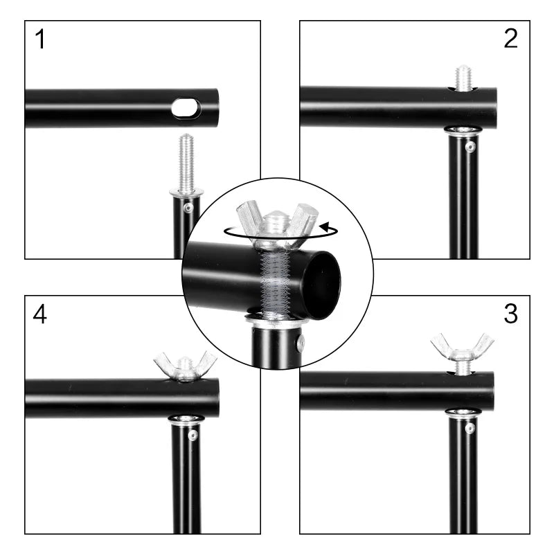 Suporte de fundo para estúdio de fotografia e vídeo, sistema de suporte de fundo telescópico ajustável com bolsa de transporte, 2,6 x 3 m/8,5 x 10 pés