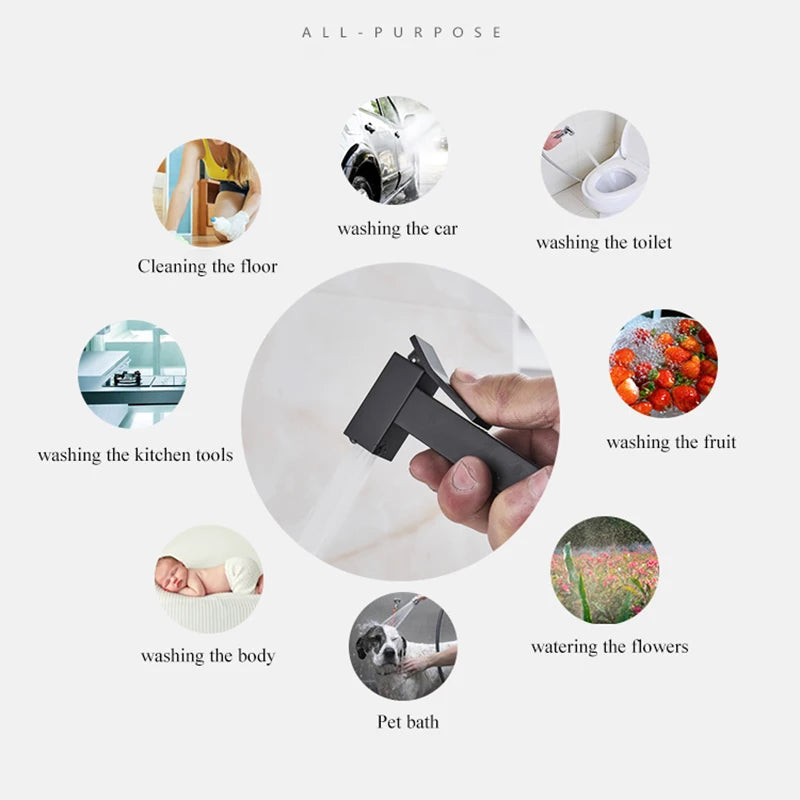 Torneira para bidê de banheiro Uythner, torneira de latão, misturador, chuveiro de água fria, pulverizador, torneira, torneiras para vaso sanitário, alça para vaso sanitário, jato