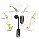 Microfone para saxofone Wireless Instruments, receptor e transmissor sem fio, alcance de 160 pés, plug and play, ótimo para trompetes XIAOKOA UHF