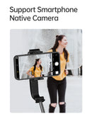 Estabilizador Gimbal Portátil Hohem iSteady Q para Celular, Haste Extensora, Tripé Ajustável com Controle Remoto para Smartphone