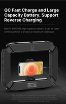 Ulanzi U200 Smartphone Video Rig LED Ring Light para câmera de celular GoPro Youtube Live Lamp com sapata fria para microfone e tripé de vídeo